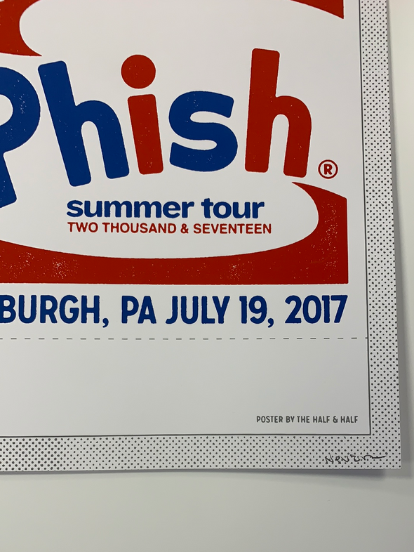 Phish - 2017 The Half and Half poster Pittsburgh, PA Petersen Events Center