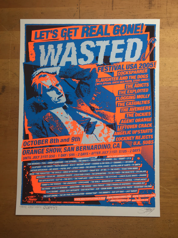 Wasted Festival USA - 2005 Stainboy poster Orange Show San Bernardino, CA