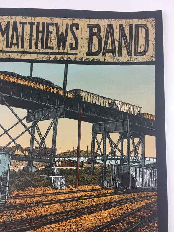Dave Matthews Band - 2018 Landland Poster Burgettstown, PA Keybank Pavilion