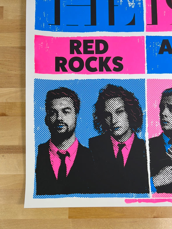 The 1975 - 2019 Brendan Moyles Dorney poster Red Rocks Morrison, CO