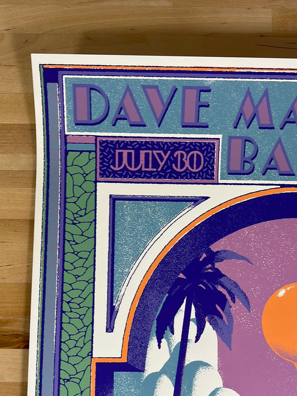 Dave Matthews Band - 2021 Max Loffler poster West Palm Beach, FL 7/30