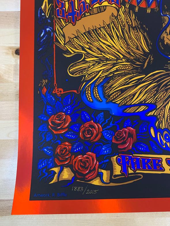 Fare Thee Well - 2015 Richard Biffle poster Grateful Dead Chicago Soldier Field