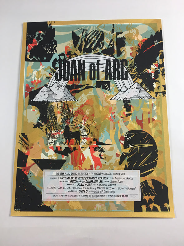 Joan of Arc - 2015 Landland Poster Chicago, IL The Hideout