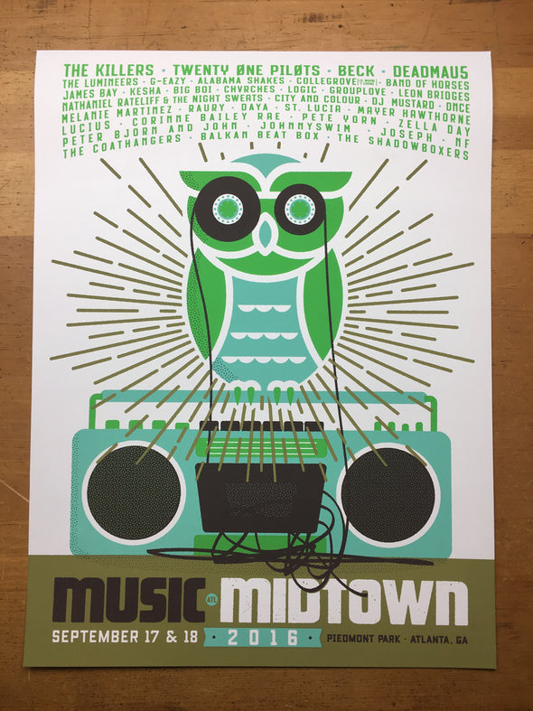 Music Midtown Atlanta - 2016 Artist Unknown poster Atlanta, GA Piedmont Park