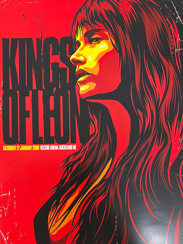 Kings of Leon - 2008 Ken Taylor poster Auckland, NZ