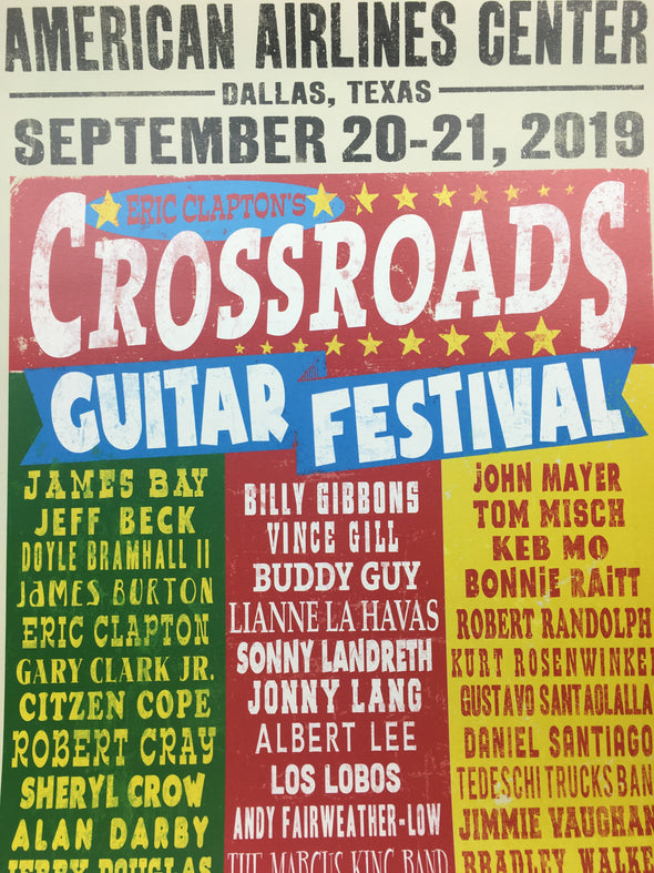 Crossroads Guitar Festival - 2019 poster Dallas, TX American Airlines Center
