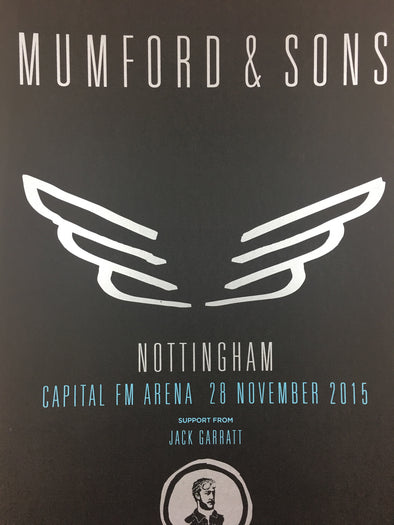 Mumford & Sons - 2015 Poster Nottingham, England, UK Capital FM Arena