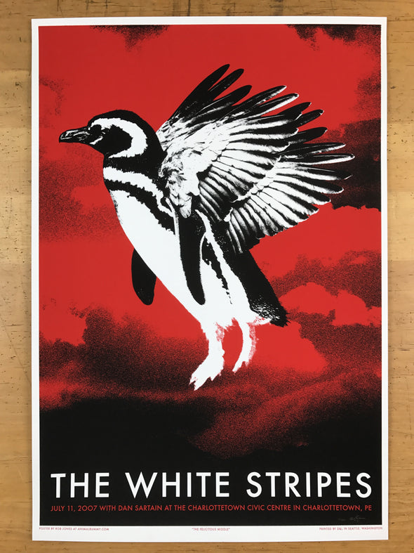 The White Stripes - 2007 Rob Jones poster Charlottetown, PE Civic Center