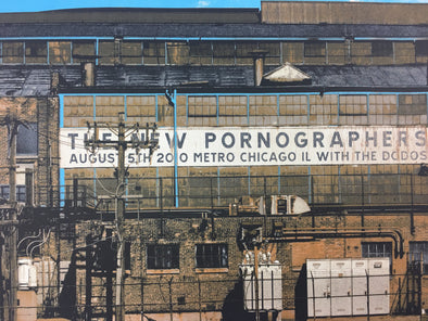 The New Pornographers - 2010 Dan MacAdam Crosshair Poster Chicago, IL Metro