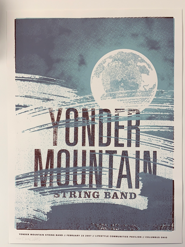 Yonder Mountain String Band - 2007 FarmBarn Art poster Columbus, OH