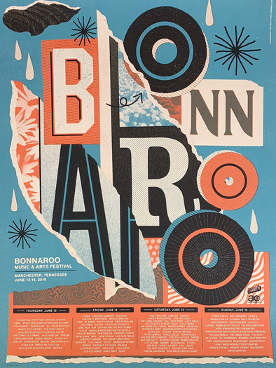 Bonnaroo - 2019 The Half and Half poster Manchester, TN