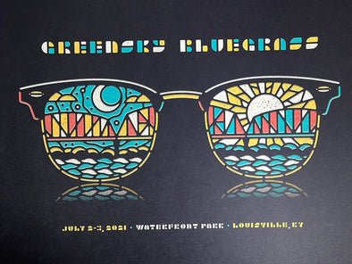 Greensky Bluegrass - 2022 DKNG poster Louisville, KY Waterfront
