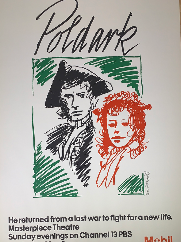 Poldark - Mobil Oil art print cinema poster Original Vintage