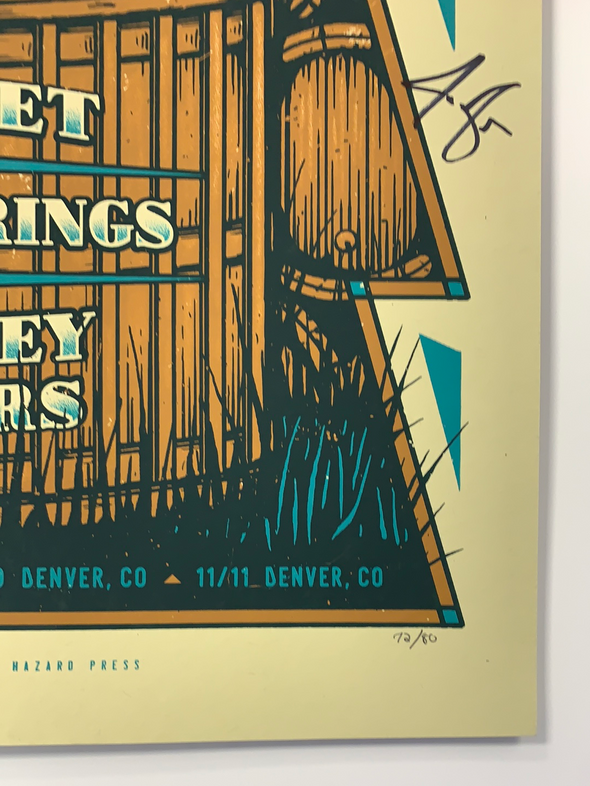 Billy Strings - 2017 Half Hazard poster Denver, Boulder, CO 72/80