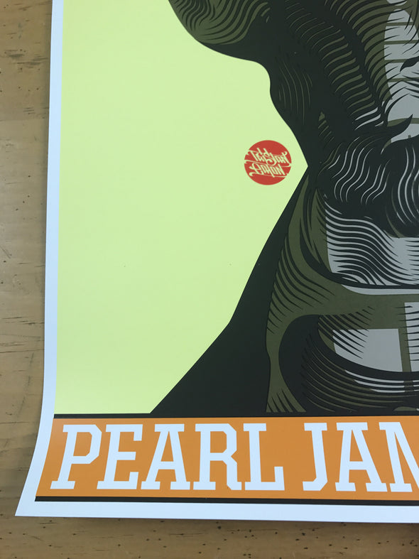 Pearl Jam - 2014 Tristan Eaton poster Auckland, NZ Big Day Out