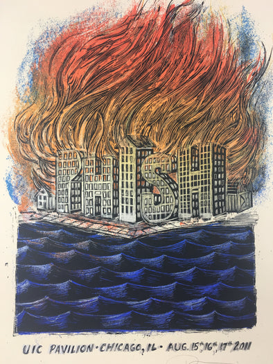 Phish - 2011 Dan Grzeca Poster Chicago, IL UIC AP edition