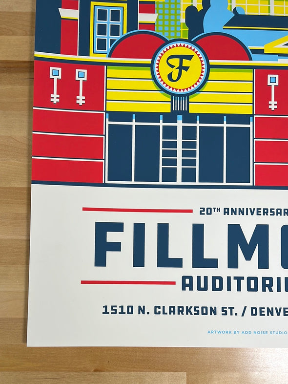 The Fillmore - 2021 Mike Tallman poster Denver, CO 20th Anniversary