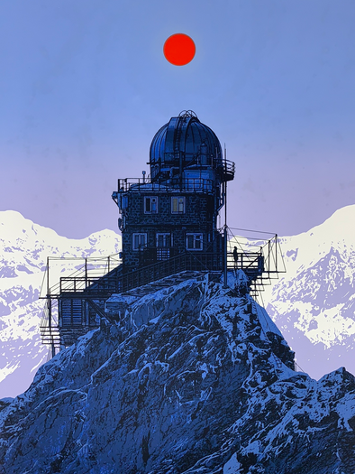 Sphinx Observatory: Black Hole - 2017 Dan McCarthy Poster Art Print