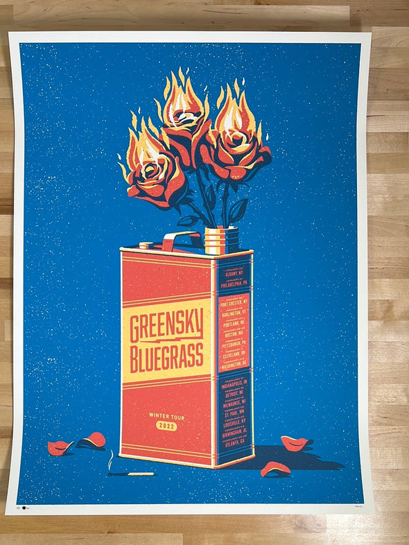 Greensky Bluegrass - 2022 DKNG poster Winter Tour print