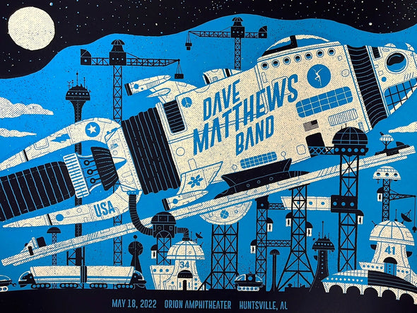 Dave Matthews Band - 2022 Methane poster Huntsville, AL