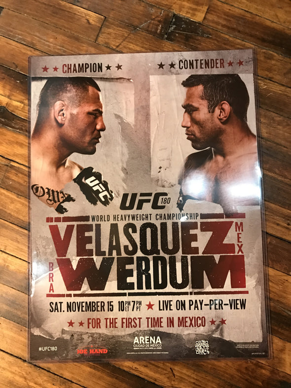 UFC 180 - 2014 poster Velasquez vs. Werdum Mexico PPV