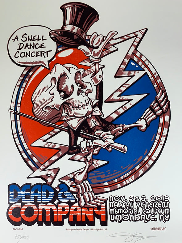 Dead & Company - 2019 AJ Masthay poster Uniondale, NY Nassau