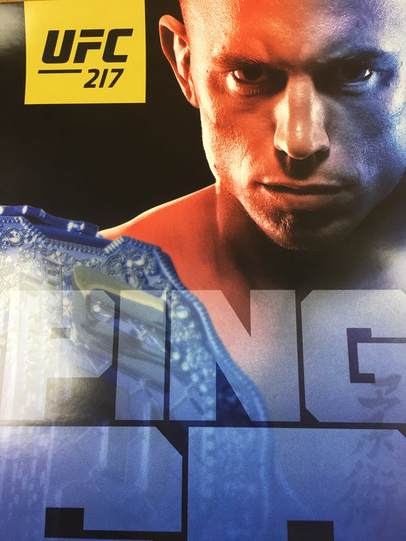 UFC 217 - 2017 Poster Bisping vs ST-Pierre, Garbrandt vs Dillashaw, Joanna vs Na