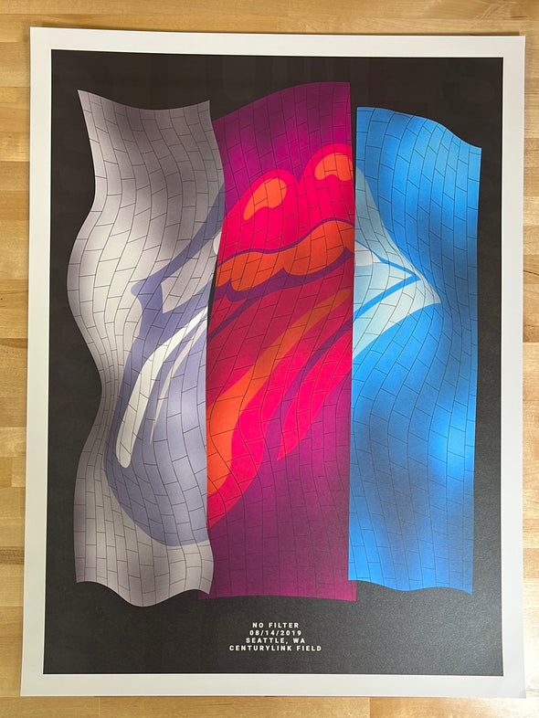 Rolling Stones - 2019 poster No Filter Tour Seattle, WA