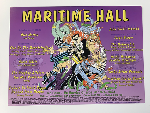 MHP 24 Maritime Hall - 1996 Amanda Connor poster November San Fran 1st