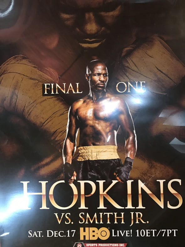 Boxing poster Hopkins vs. Smith Jr. HBO PPV Poster