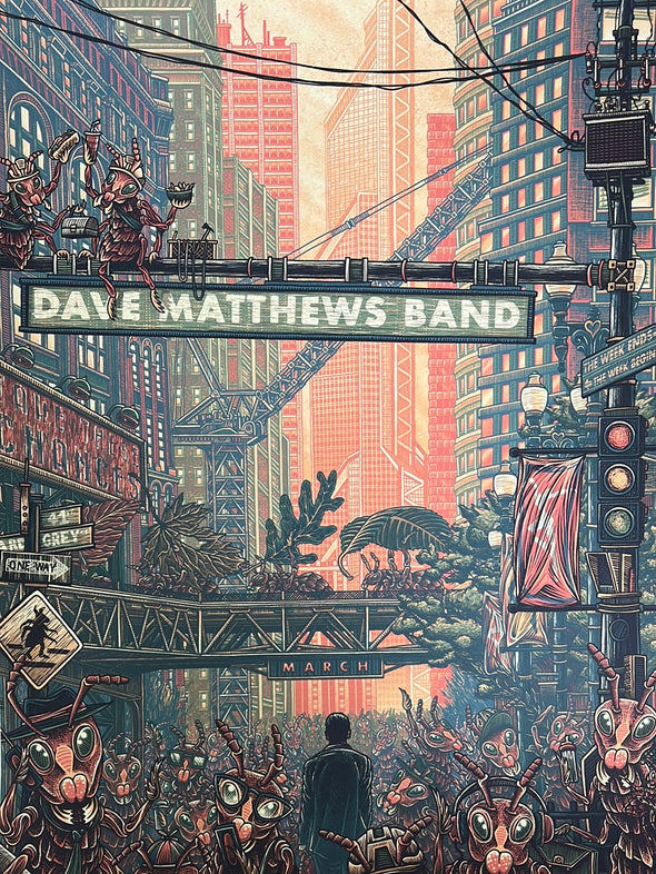 Dave Matthews Band Ants Marching - 2021 Luke Martin poster AP ed