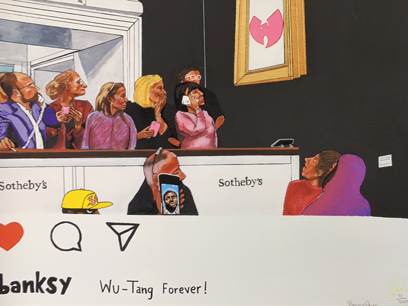 Wu-Tang Clan - Benny Cruz poster Banksy art print Sotheby's Wu-Gallery S/N
