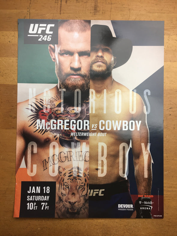 UFC 246 - 2020 Poster Connor McGregor vs Cowboy