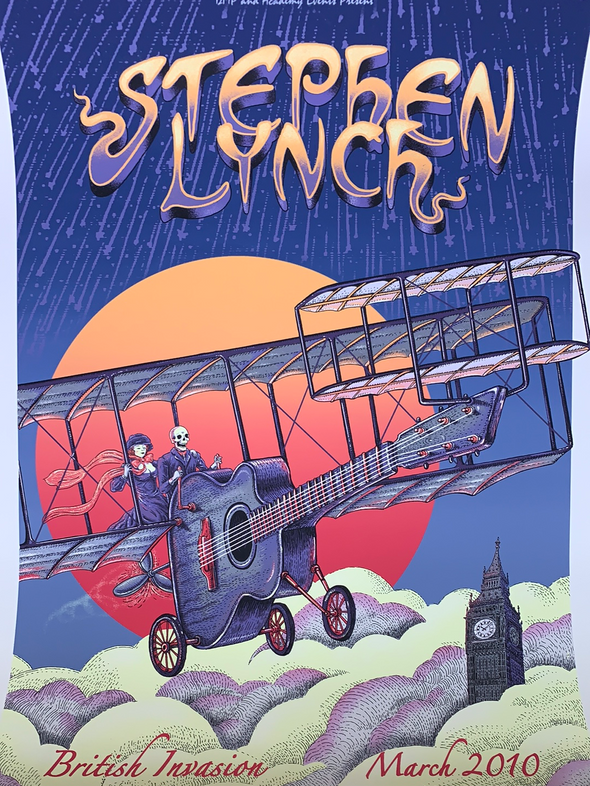 Stephen Lynch - 2010 EMEK poster, UK Tour Bone Edition