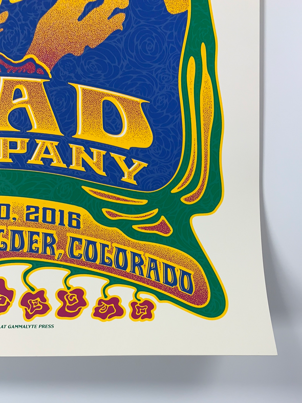 Dead & Company - 2016 Dave Hunter poster Boulder, CO 7/2 Summer Tour