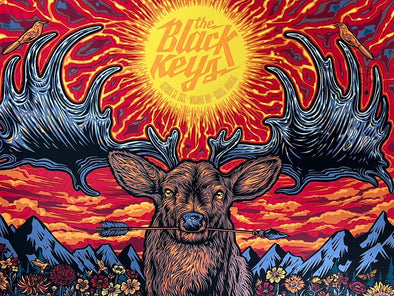 The Black Keys - 2022 Todd Slater poster Rogers, AR Walmart