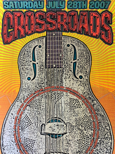 Crossroads Guitar Festival - 2007 Chuck Sperry guitar poster, Eric Clapton