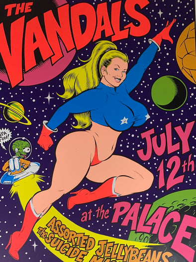 The Vandals - 1996 Chris Coop poster Hollywood, CA The Palace