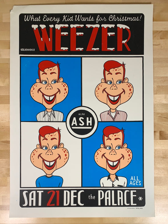 Weezer - 1996 Pslag poster Hollywood, CA The Palace
