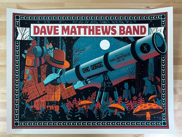 Dave Matthews Band - 2021 Methane poster George, WA 9/3
