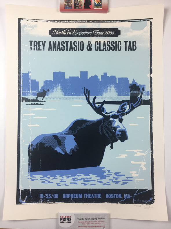 Trey Anastasio - 2008 Methane Studios poster Boston, MA Orpheum Theatre