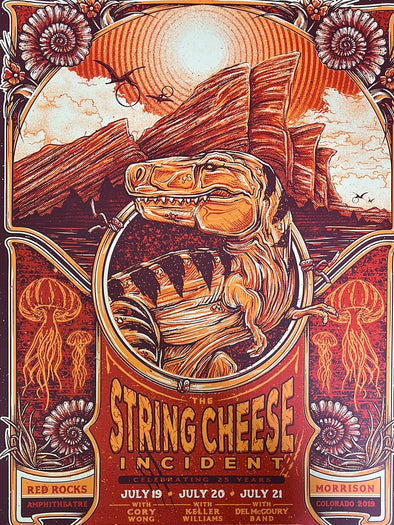 String Cheese Incident - 2019 Half Hazard poster Red Rocks Morrison, CO