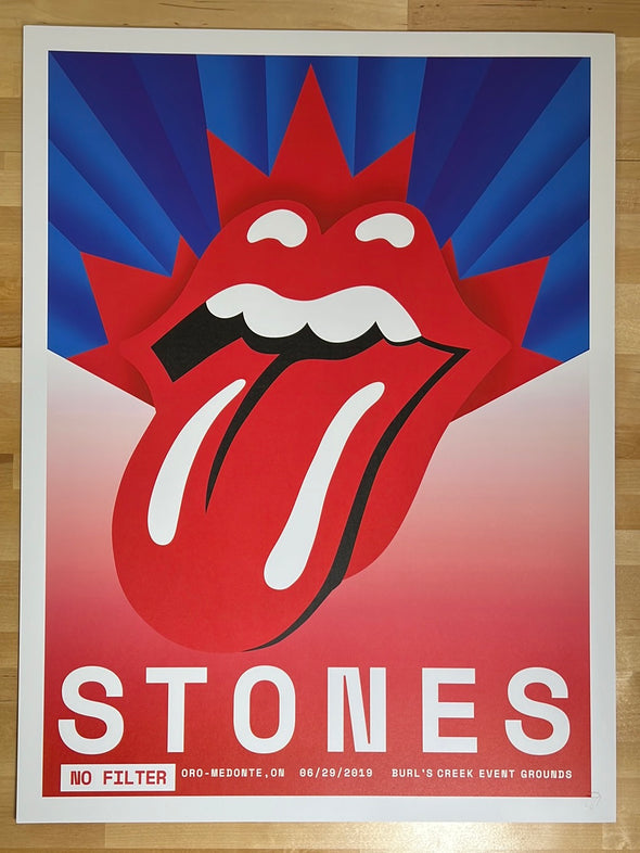 Rolling Stones - 2019 poster No Filter Tour Oro-Medonte, ON