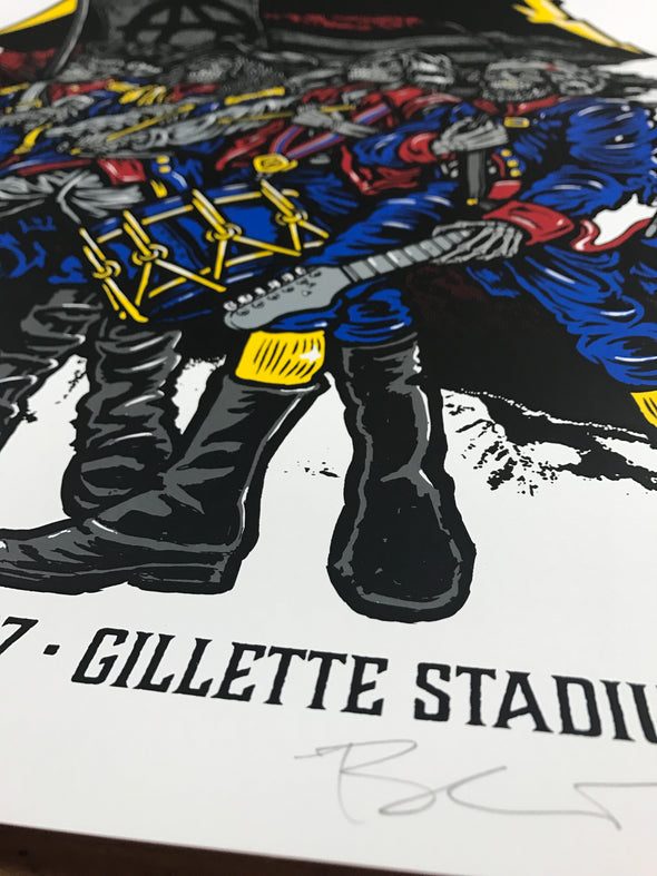 Metallica - 2017 Ames Brothers poster Foxboro, MA Gilette Stadium S/N