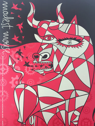 Modest Mouse - 2009 Todd Slater Poster Austin, TX Stubb's BBQ