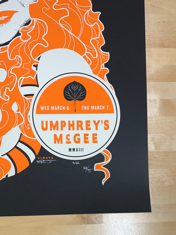 Umphrey's McGee - 2013 Scrojo poster Belly Up Aspen, CO