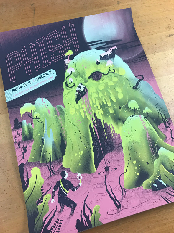 Phish - 2017 Delicious Design League poster Chicago, IL Northerly Island