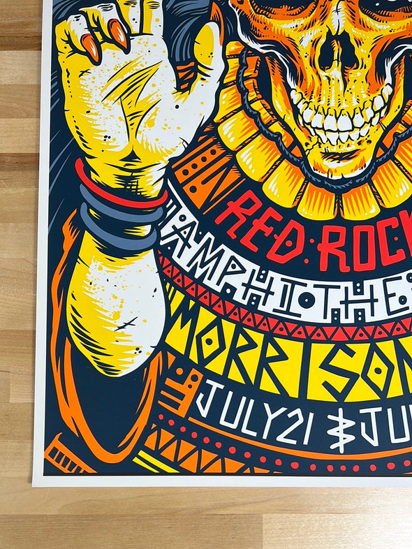 Soundgarden - 2014 Cryface poster Chris Cornell Red Rocks Morrison, CO