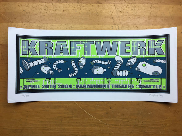 Kraftwerk - 2004 Tara McPherson poster Seattle, WA Paramount Theatre