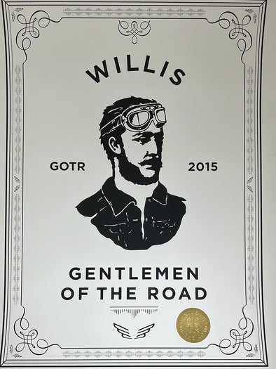 Mumford & Sons - 2015 poster Willis GOTR art print